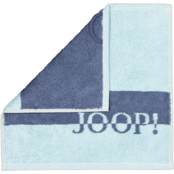 JOOP Shades Stripe 1687 - Farbe: aqua - 11 Seiflappen 30x30 cm