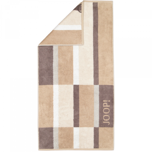 JOOP Shades Checked 1688 - Farbe: sand - 33 Handtuch 50x100 cm