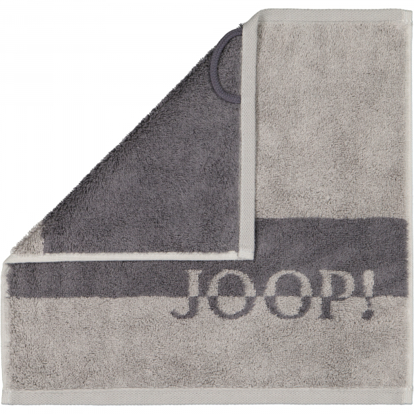 JOOP Shades Stripe 1687 - Farbe: platin - 77 Seiflappen 30x30 cm