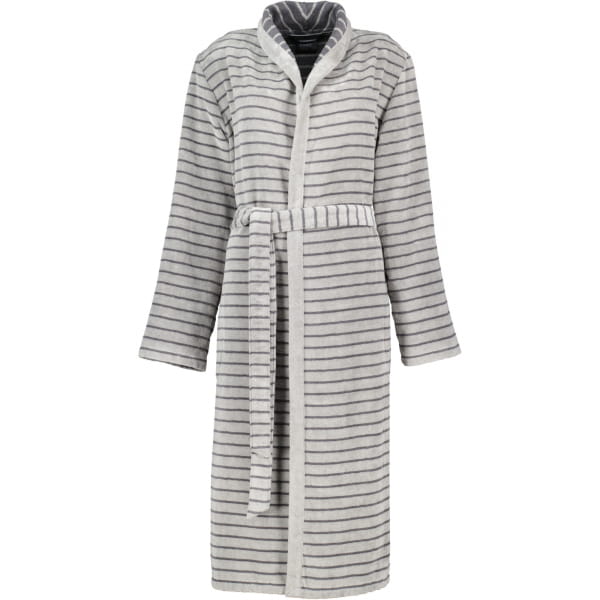 Cawö Damen Bademantel Schalkragen Shades 1491 - Farbe: stein - 77 M