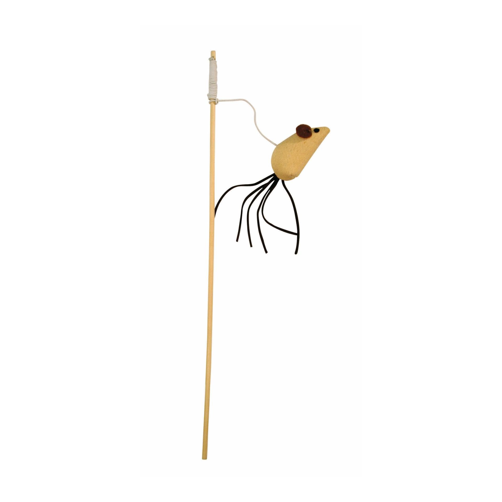 Kerbl Pet Spielangel Maus Nature - Braun