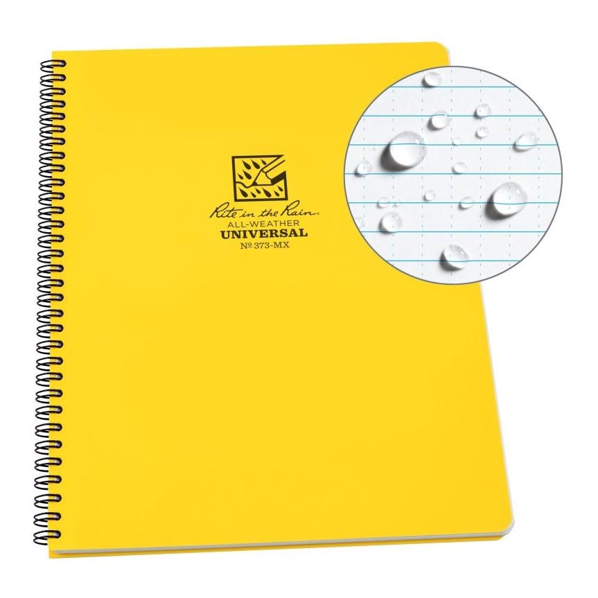 Rite in the Rain 8.5 X 11 Allwetter Notizbuch 373-MX - Gelb
