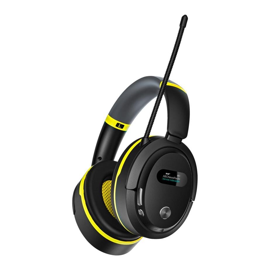 Kerbl Works Multimedia Gehörschützer Protect BT|FM| DAB+ mit Bluetooth - Schwarz-Gelb