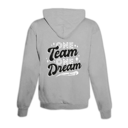 JoyLine Hoodie mit Zipper One Team Unisex - Grau -
