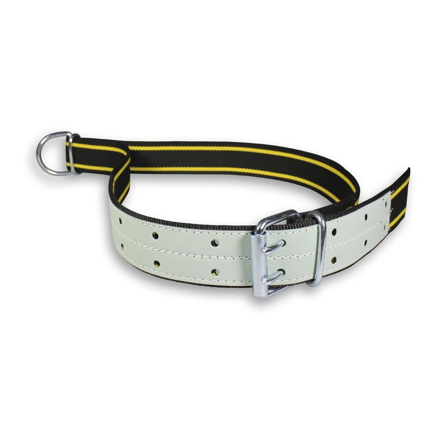 Mainer Halsband für Jungbullen 50 mm - Schwarz/Gelb -