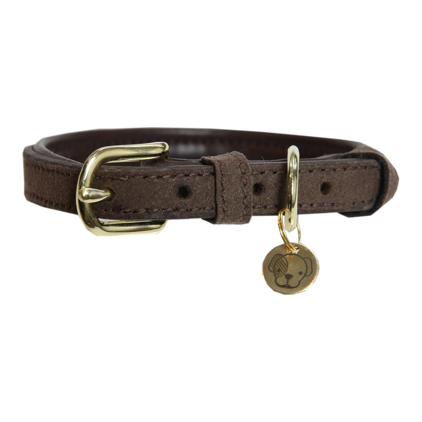 Kentucky Dogwear Hundehalsband Velvet Leather - braun