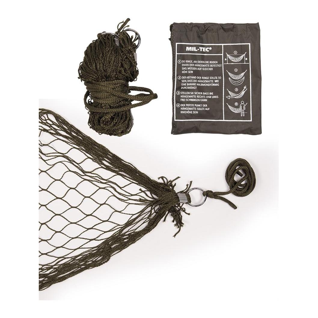 MIL-TEC Mini-Hängematte mit Packsack - oliv - Olive -