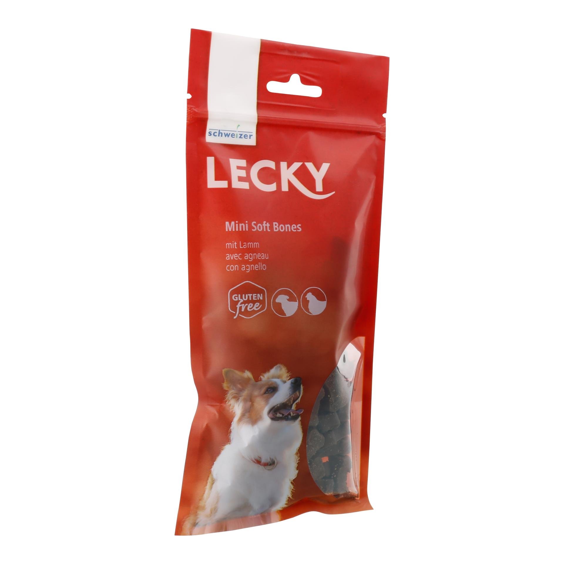 LECKY Mini Soft Bones mit Lamm - Natur - - myluckydog