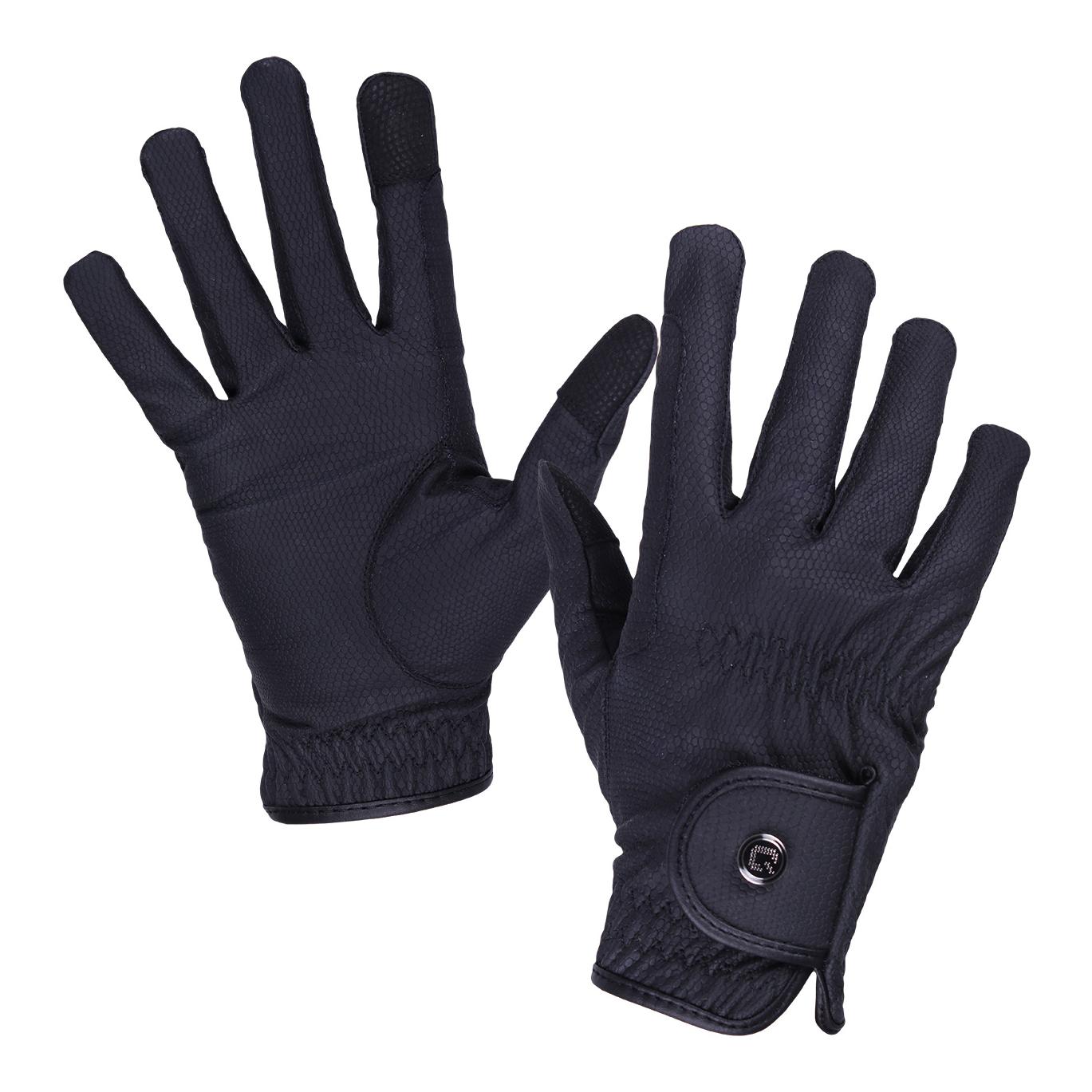 QHP Reithandschuh Force - Schwarz -