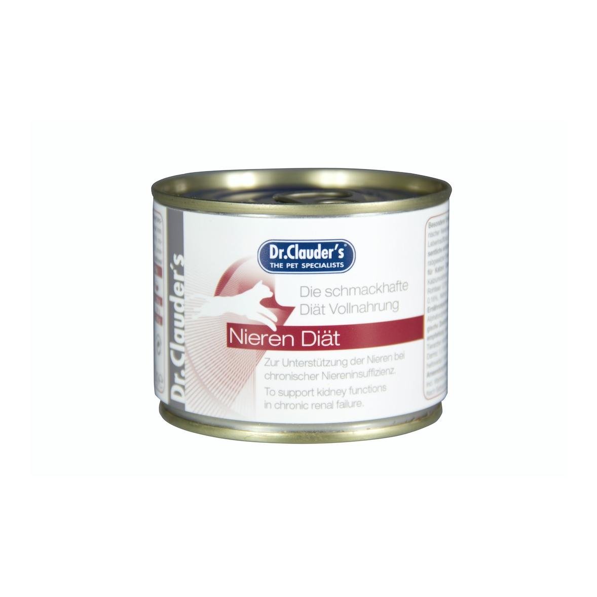 Dr.Clauder's Vollnahrung für Katzen Nieren Diät 200g Dose - Weiss -