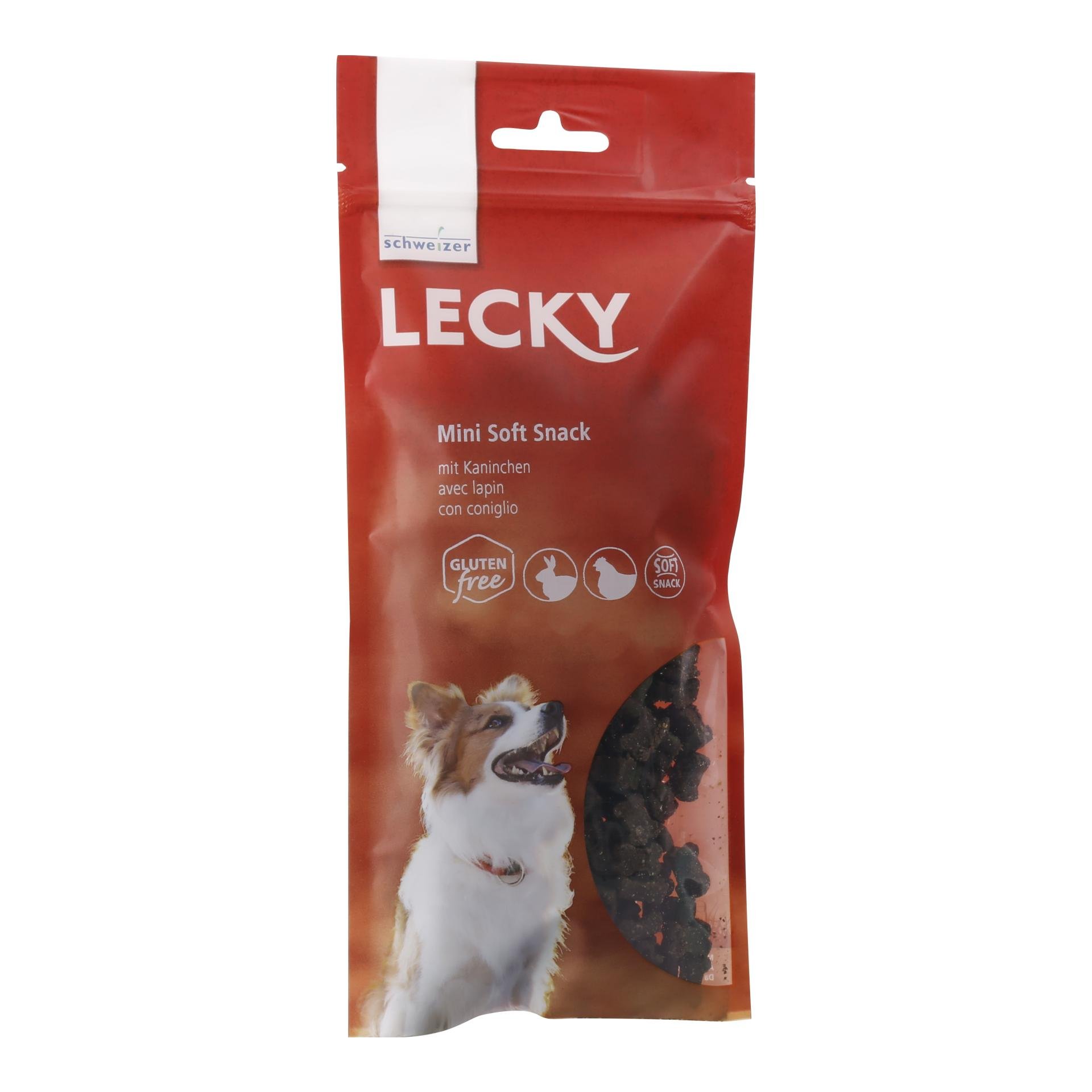 LECKY Mini Soft Snack mit Kaninchen - Natur - - myluckydog