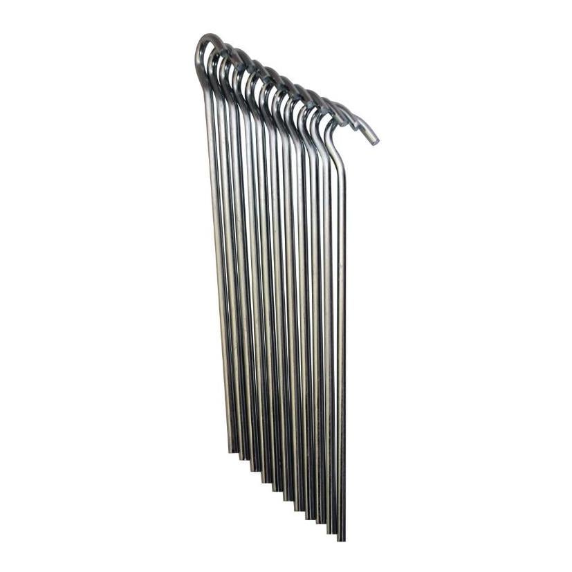 BCB Metal Tent Pegs Zeltheringe Metall - 10 Stk. - Grau -