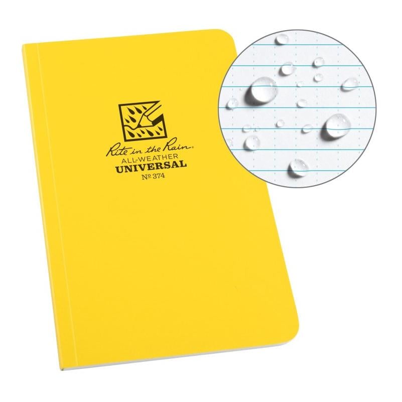 Rite in the Rain Allwetter Notizbuch Softcover 374 - Gelb