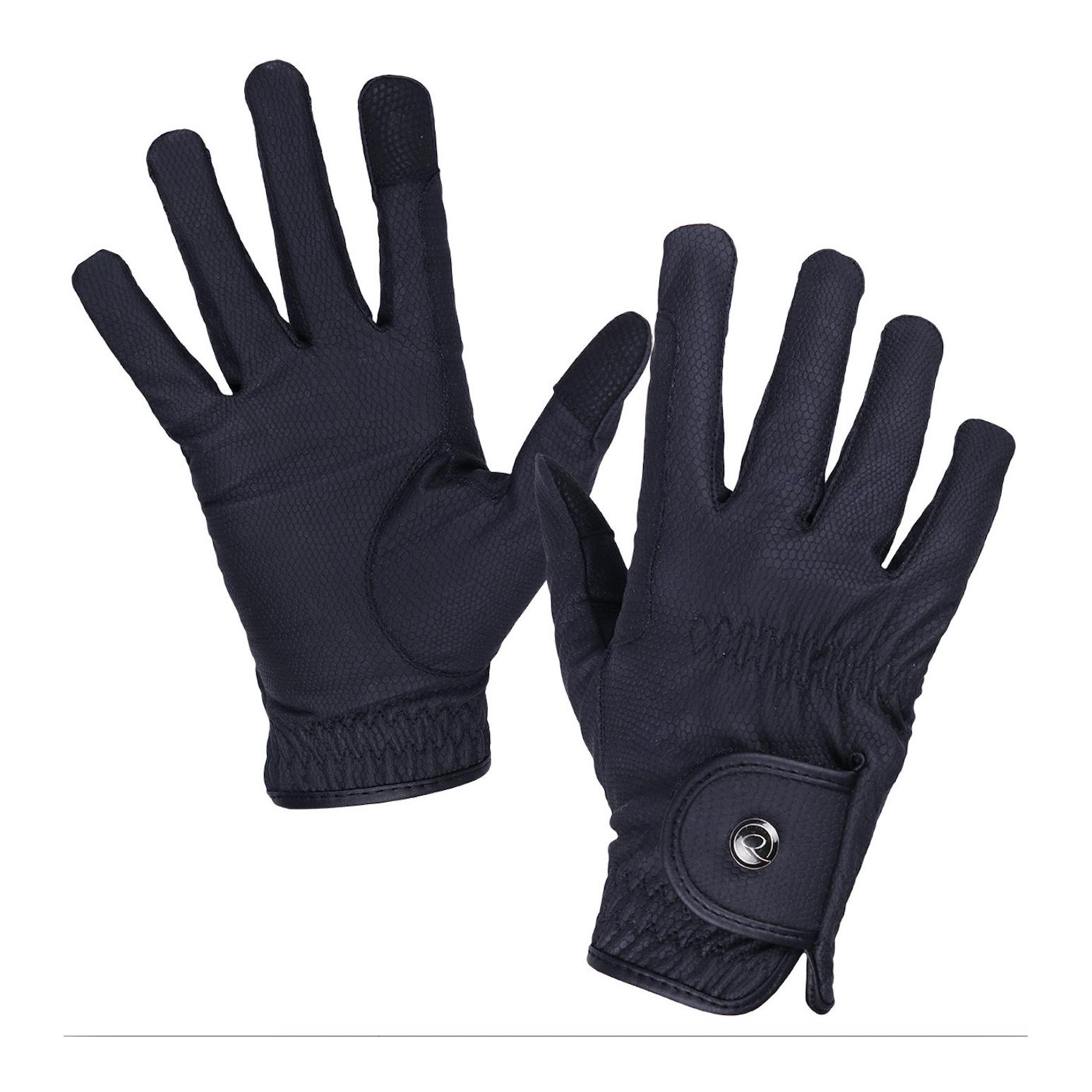 QHP Reithandschuh Force Winter - Schwarz -