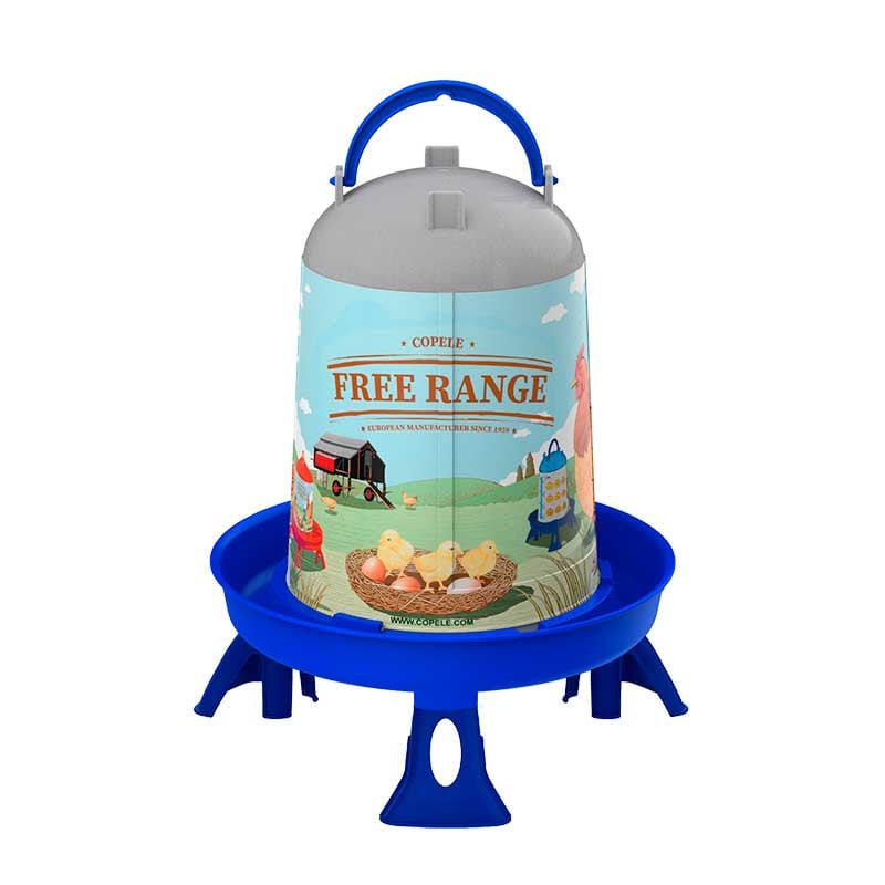 Copele ECO Hühnertränke Free Range mit Standfüssen 5L - Dunkelblau