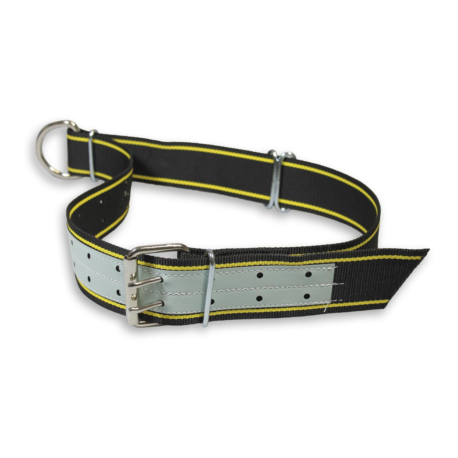 Mainer Halsband für Bulle 70 mm - Schwarz/Gelb -