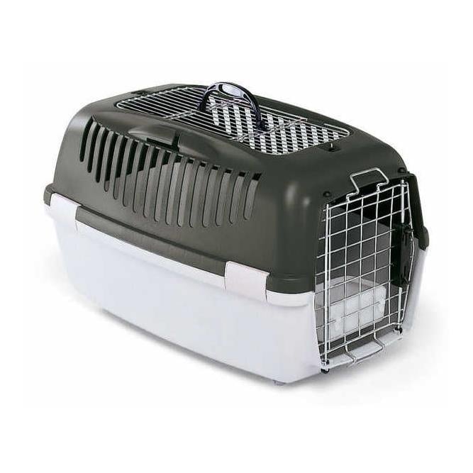 Kerbl Pet Transportbox Gulliver 3 Top Free - Grau/Weiss