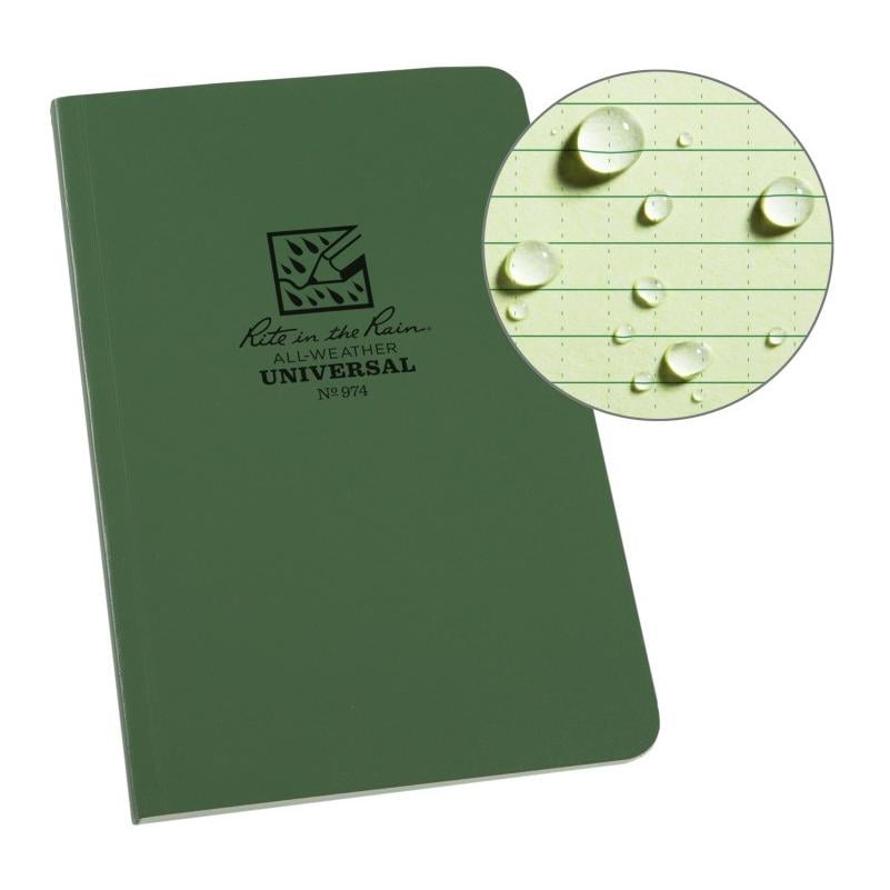 Rite in the Rain Allwetter Notizbuch Softcover 974 - Grün
