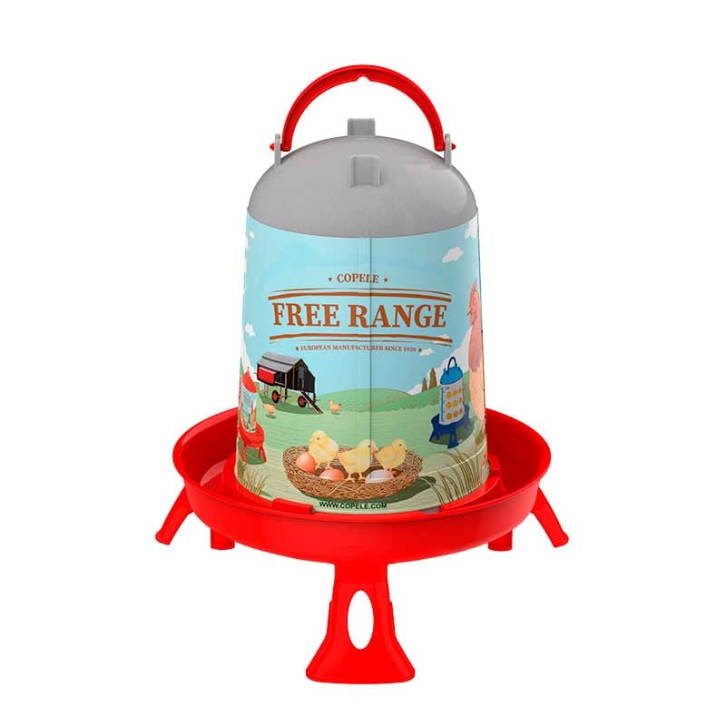 Copele ECO Hühnertränke Free Range mit Standfüssen 5L - Rot