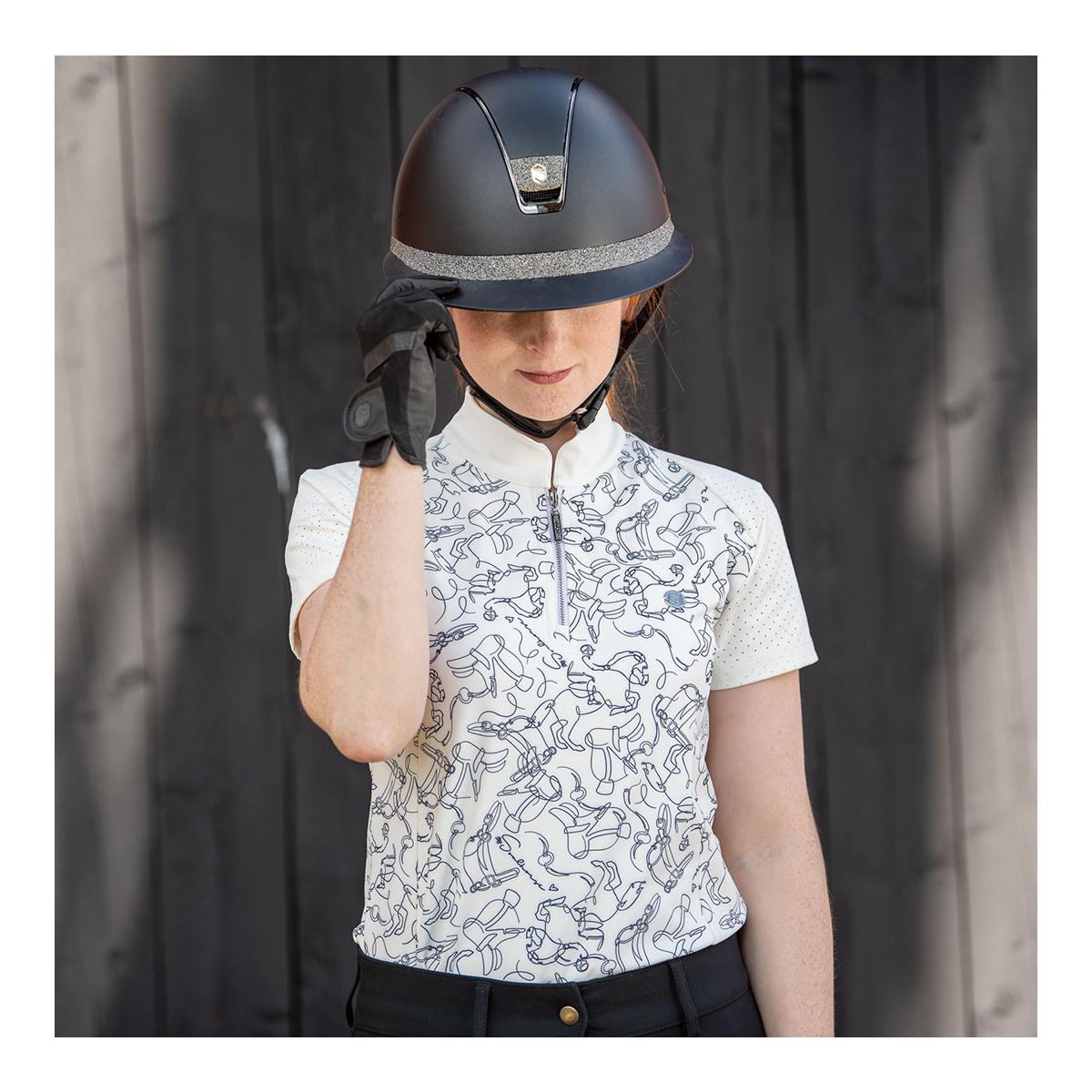 Soulhorse Funktionsshirt Polo One Line - White/White -