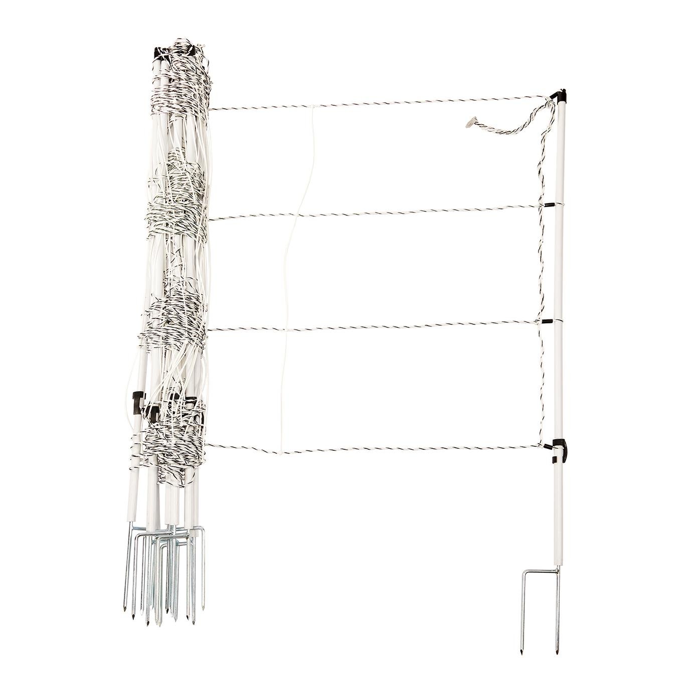 Euro Netz Weidezaun für Pferde - PferdeStop - Weiss -