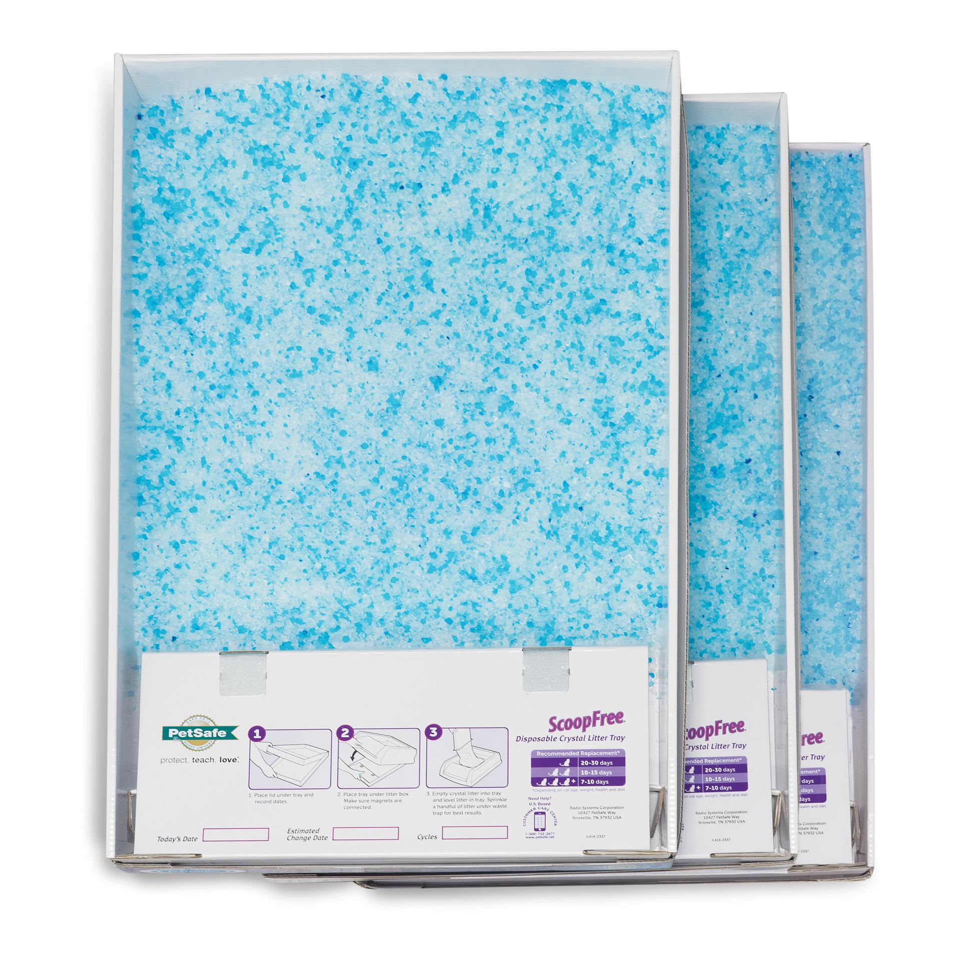 PetSafe Scoop Free Streu (3-Pack) - blau - Glacier-deepsea