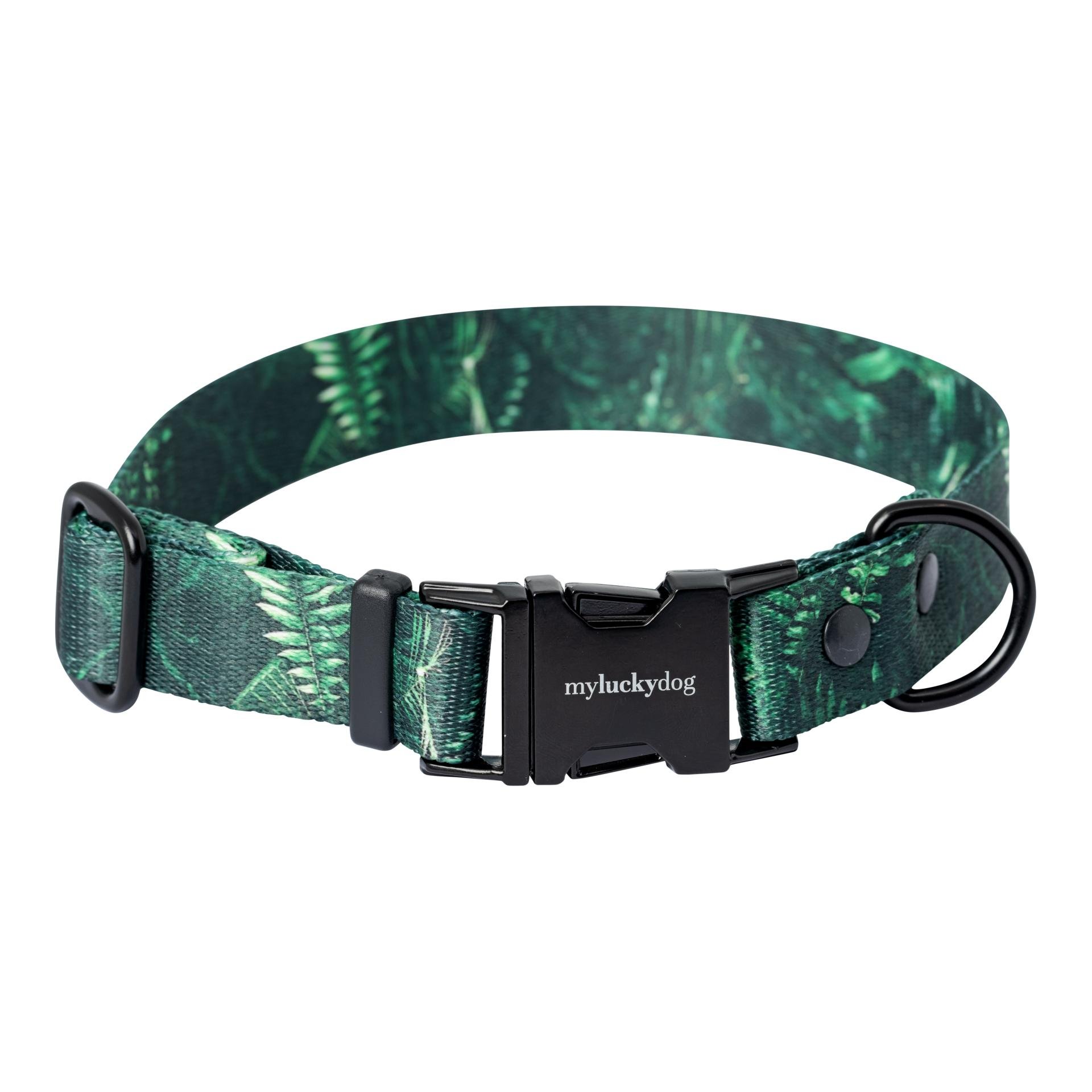 MyLuckyDog Hundehalsband Jungle Fever - Grün -