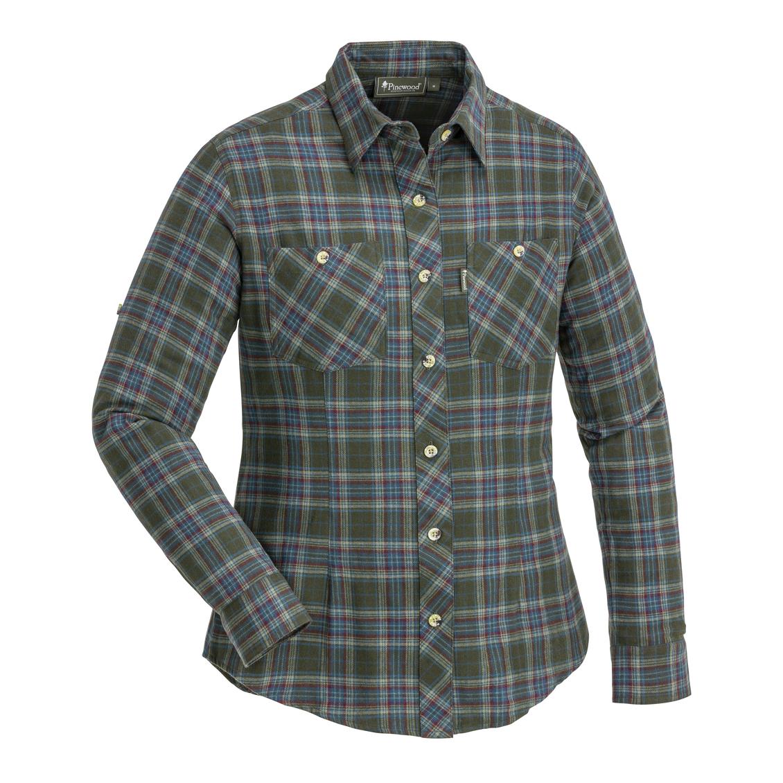 Pinewood Felicia Bluse Damen - grün/blau/kariert