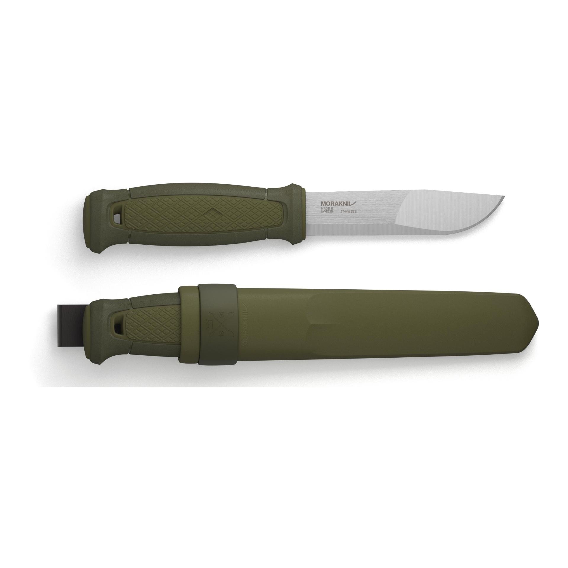 Morakniv Kansbol Messer mit Kunststoffscheide - Oliv - Olive -