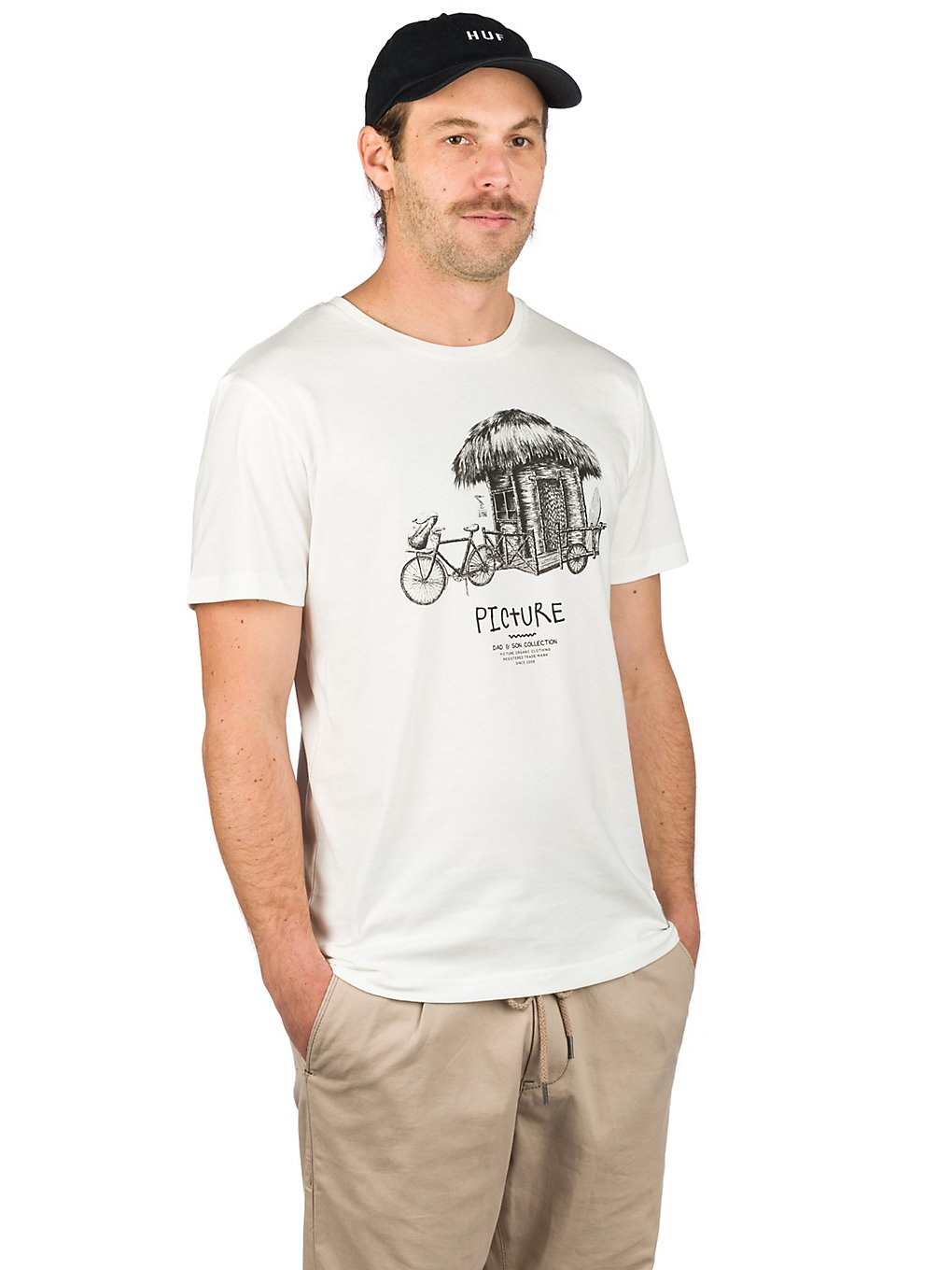 Picture Dad & Son Bike T-Shirt weiss