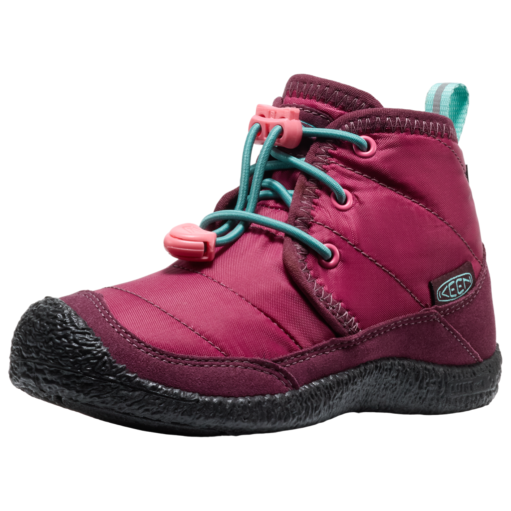 KEEN Kids C Howser II Chukka WP Winterschuhe unisex, beaujolais/pool blue, Grösse: 24
