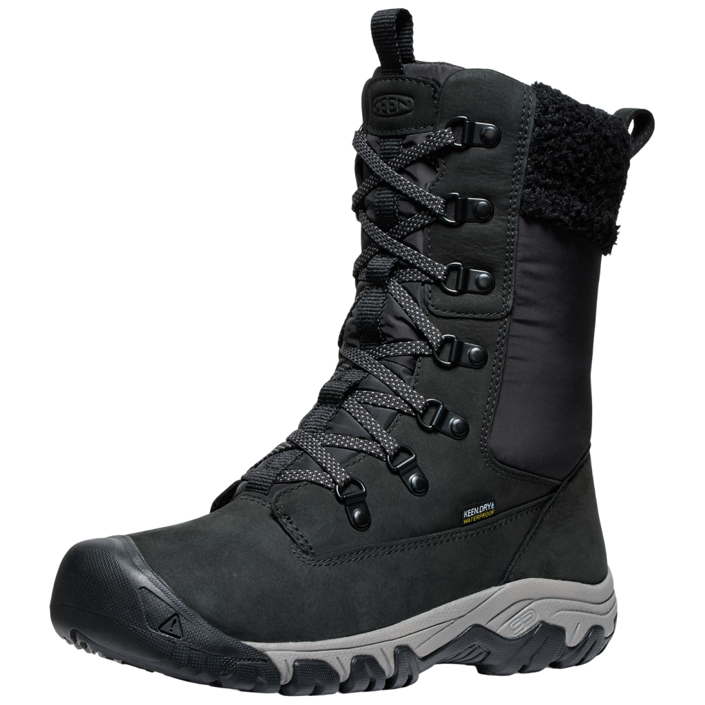 KEEN W Greta Tall Boot WP Winterschuhe Damen, black/black, Grösse: 37.5