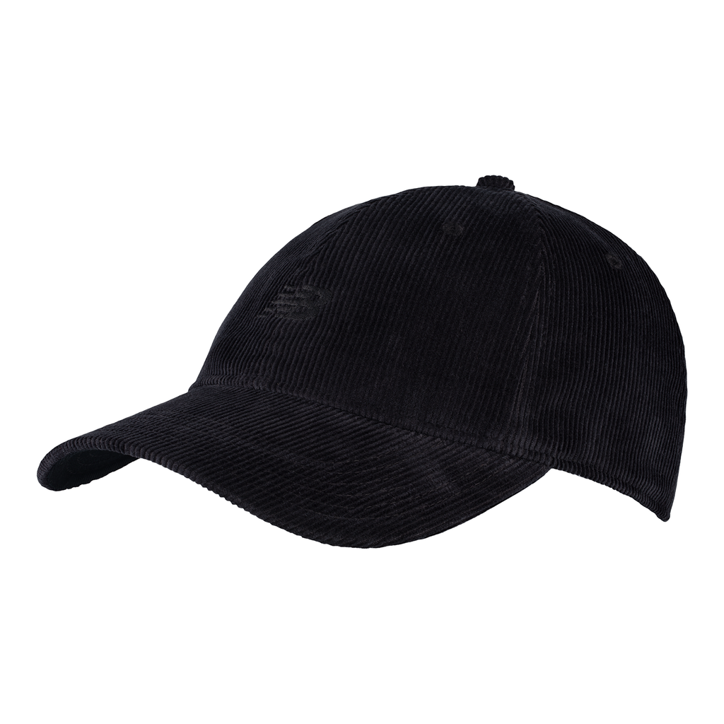 New Balance 6 Panel Washed Corduroy Hat  unisex, schwarz, Grösse: one size