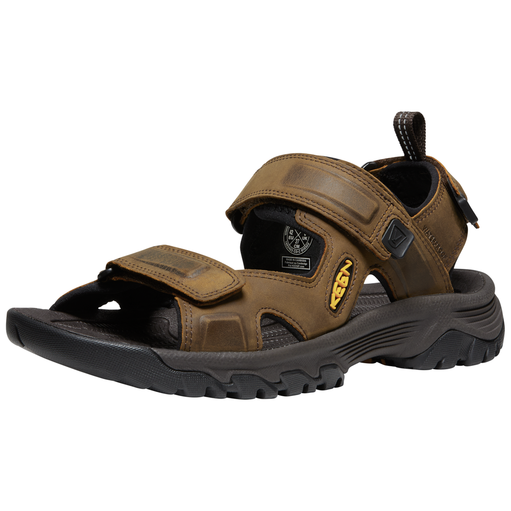 KEEN M Targhee III Open Toe Sandal Trekkingsandalen Herren, bison/mulch, Grösse: 46