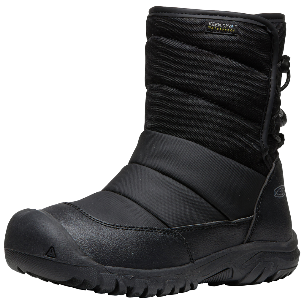 KEEN Kids C Puffrider WP Winterschuhe unisex, black/steel grey, Grösse: 25.5
