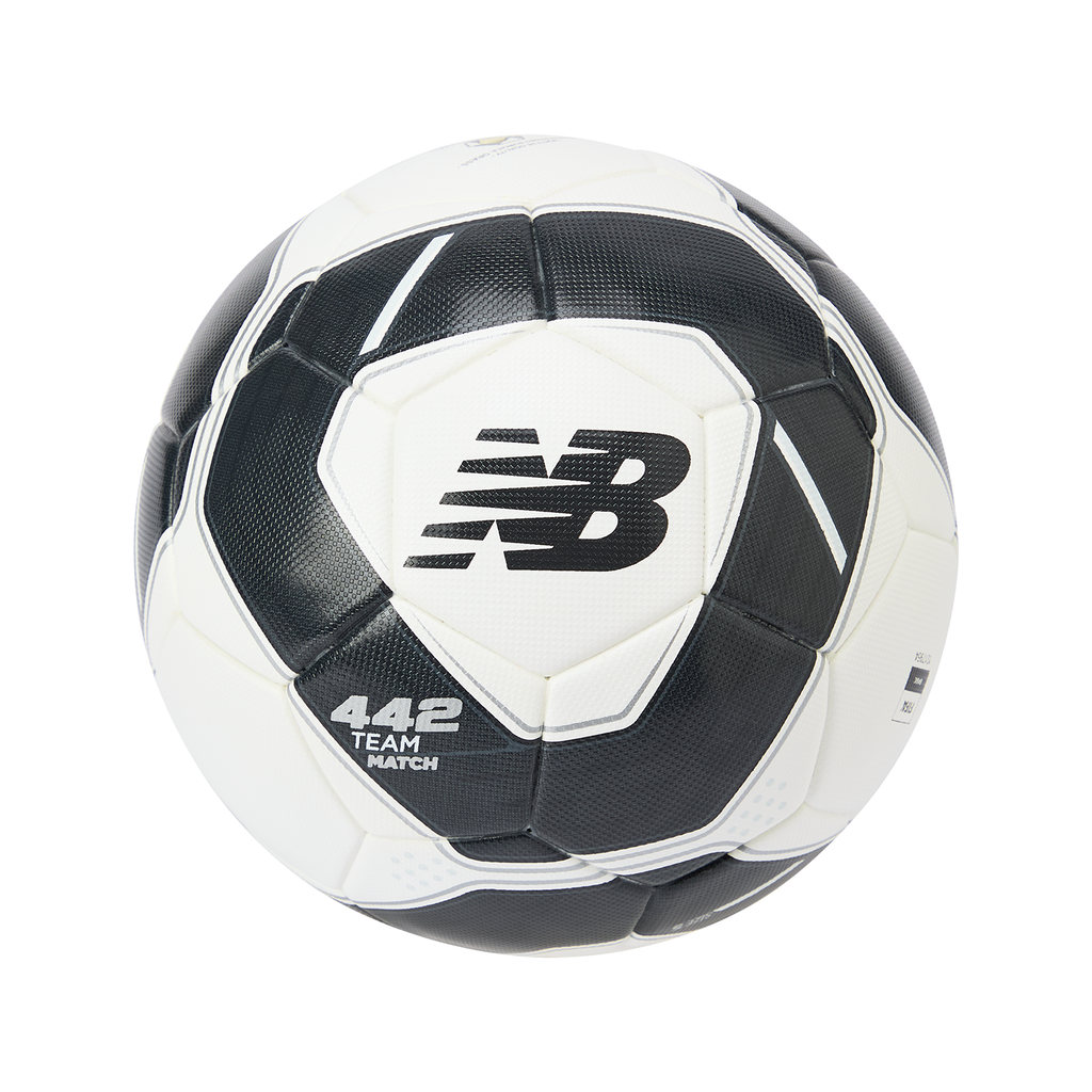 New Balance 442 Team Match Football - FIFA Quality Basic unisex white/black/gold, Grösse 5