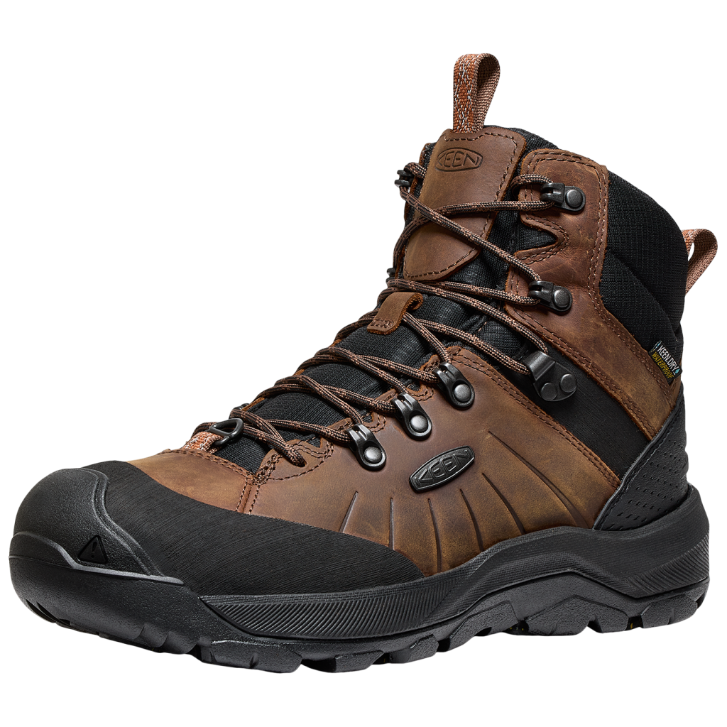 KEEN M Revel IV Mid Polar Winterschuhe Herren, dark earth/caramel cafe, Grösse: 43