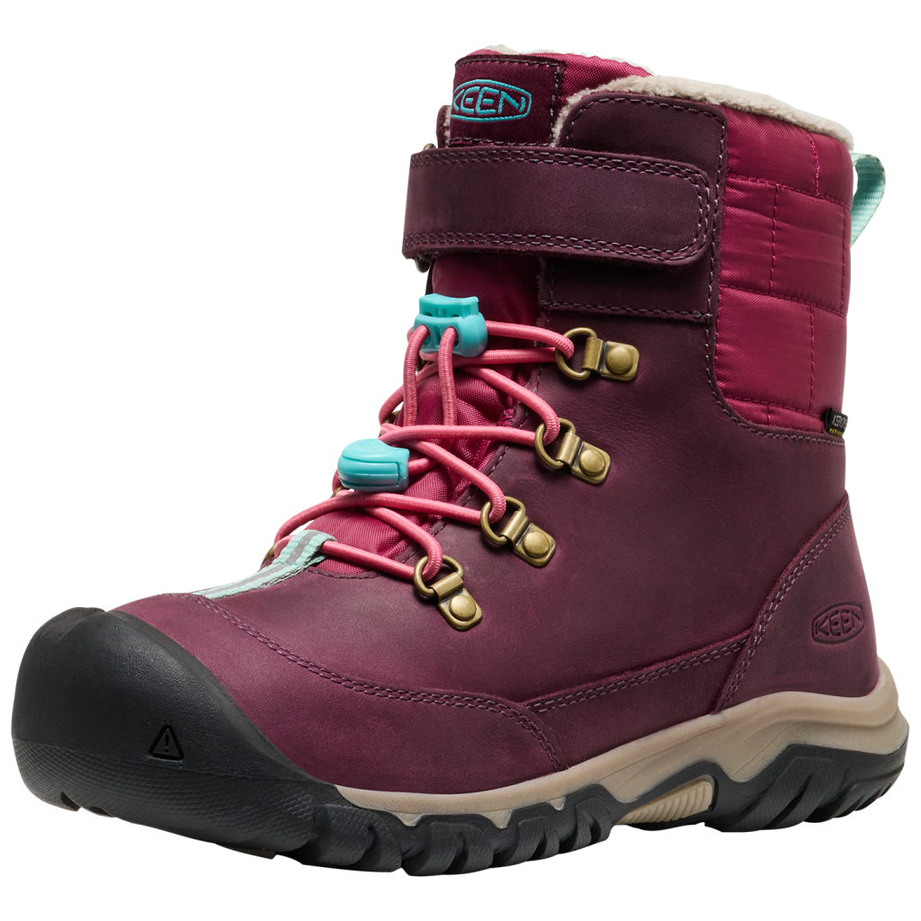 KEEN Kids Y Kanibou WP Winterschuhe unisex, fig/pink lemonade, Grösse: 37
