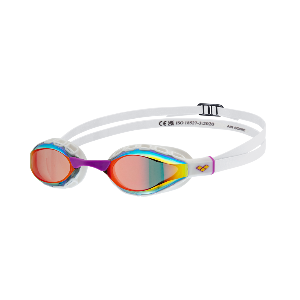 Arena Air Sonic Mirror Wettkampfschwimmbrille unisex Weiss, Grösse: one size