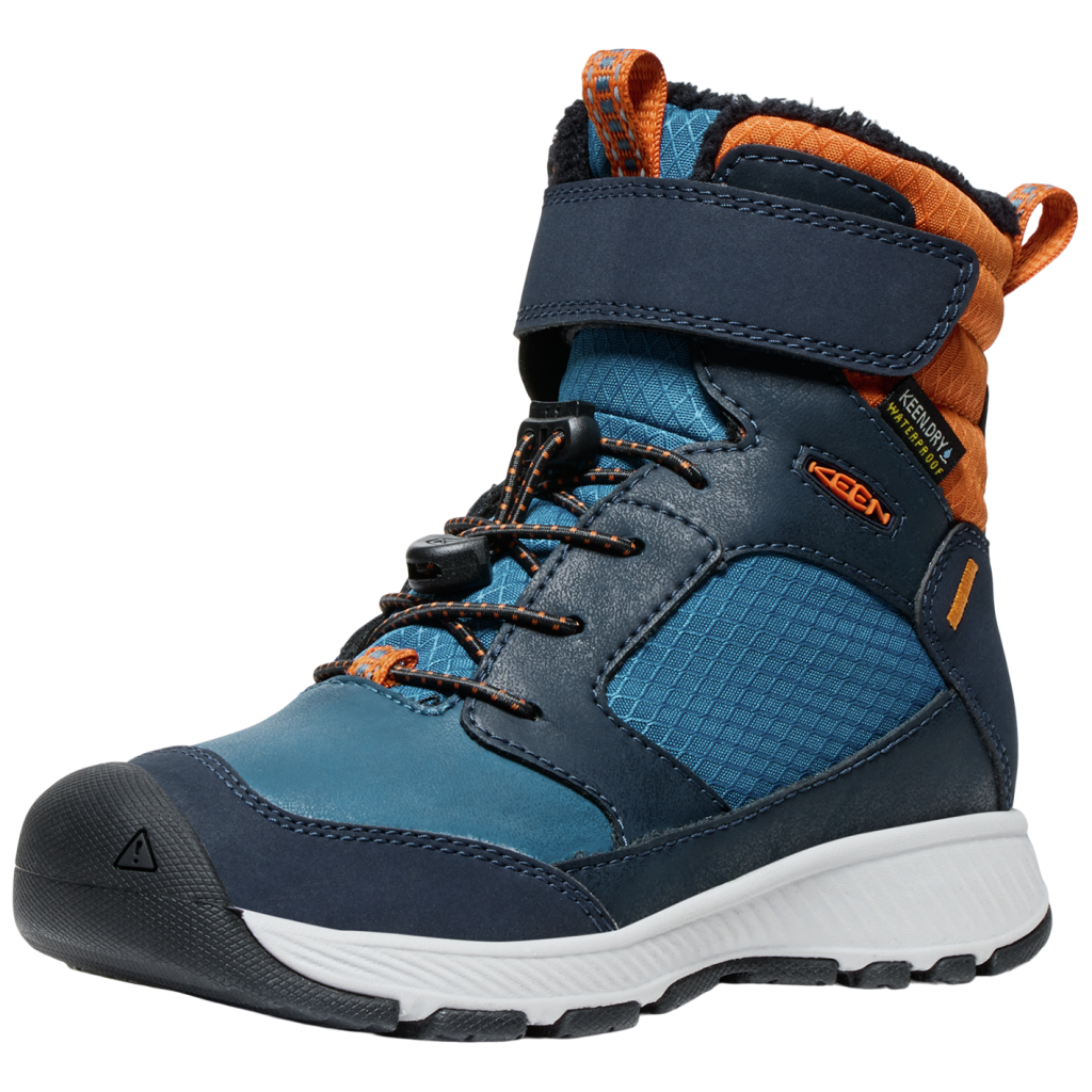 KEEN Kids C Skua Winter WP Winterschuhe unisex, sky captain/gold flame, Grösse: 25.5