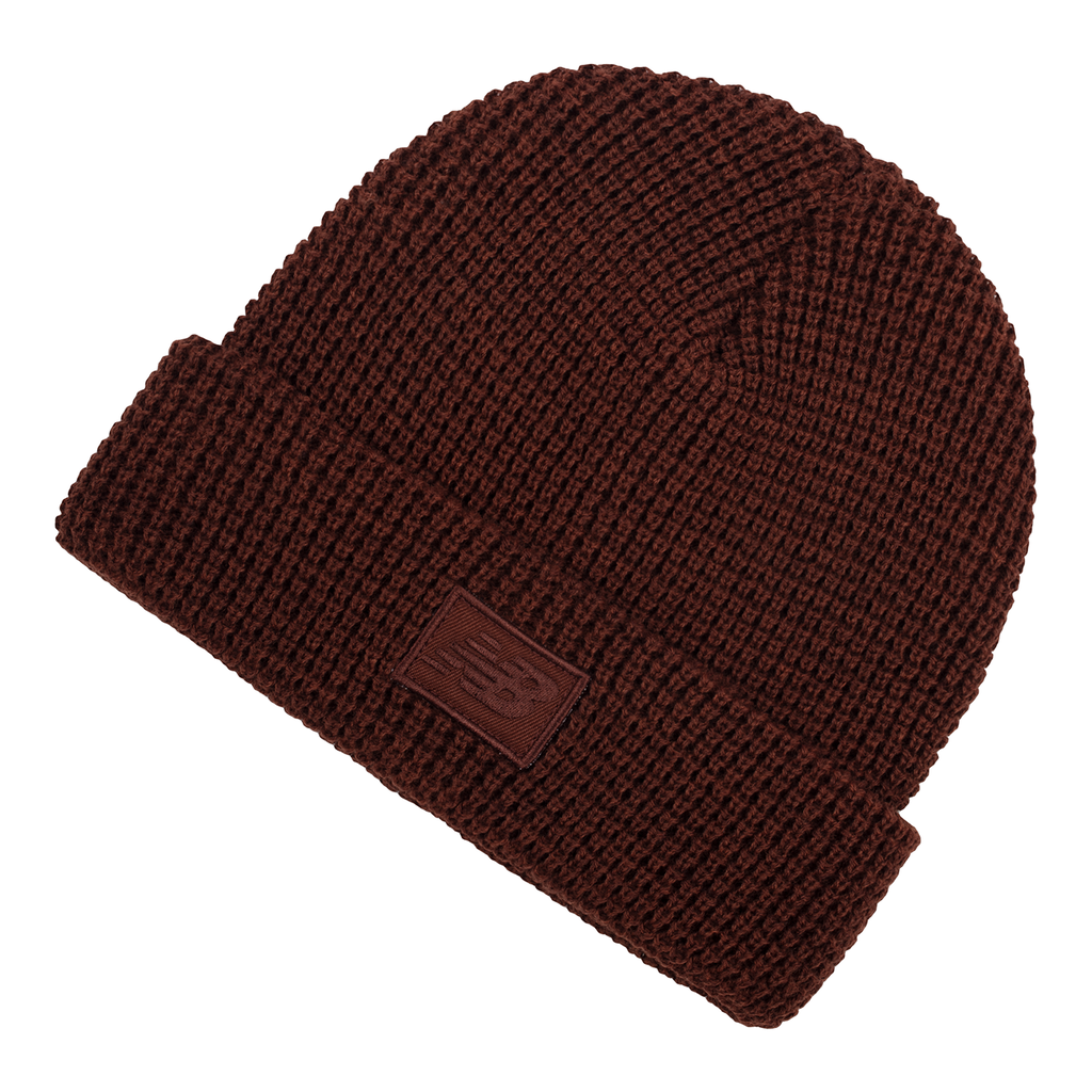 New Balance Waffle Knit Cuffed Beanie unisex, braun, Grösse: one size