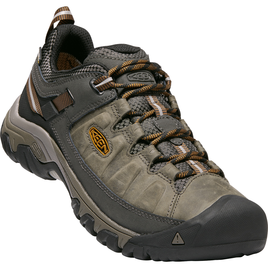 KEEN Herren Wander-/Trekkingschuhe tief M Targhee III WP, Grün, aus wasserdichtem Leder
