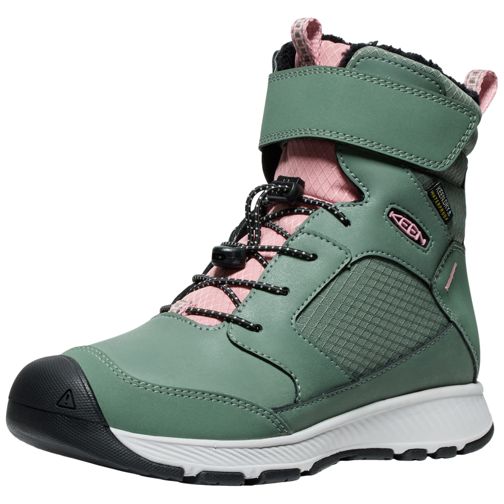 KEEN Kids Y Skua Winter WP Winterschuhe unisex, dark forest/rose elegance, Grösse: 36