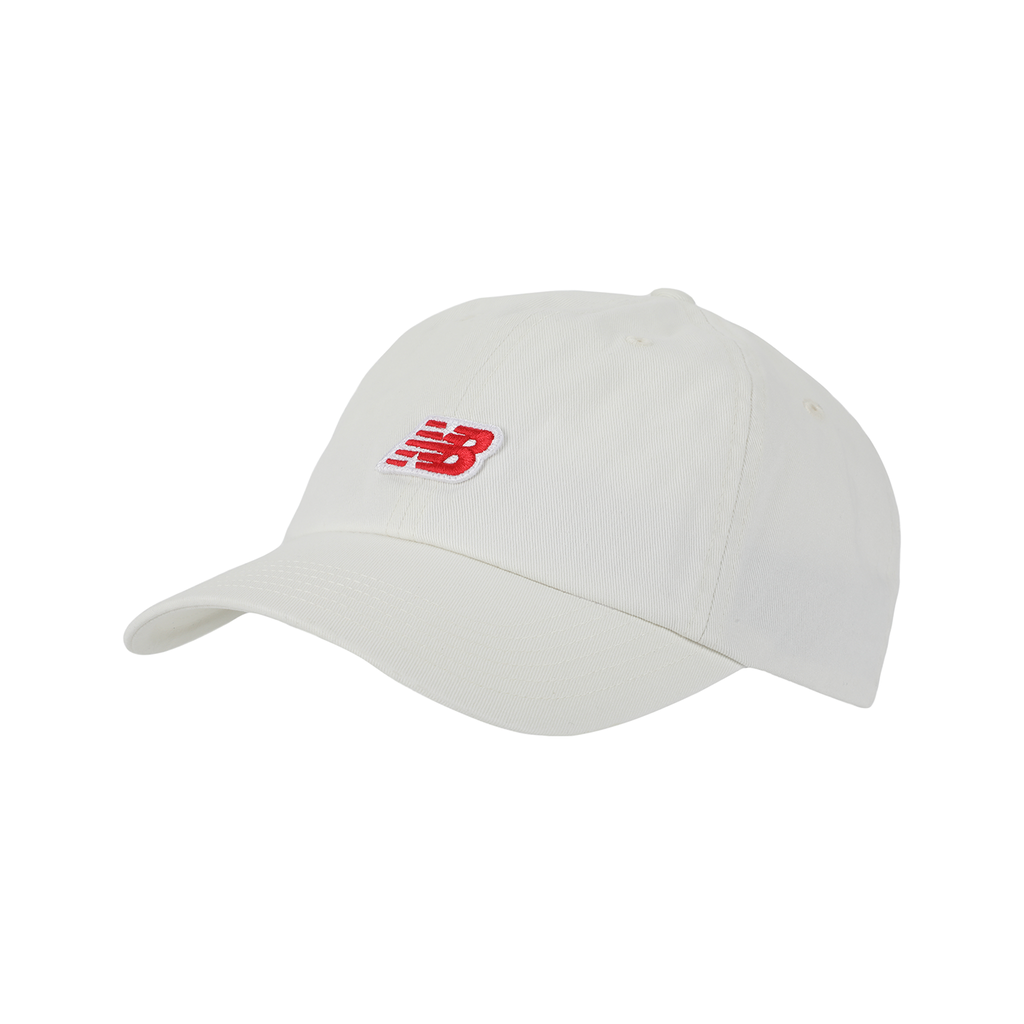New Balance 6 Panel NB Patch Logo Hat  unisex, weiss, Grösse: one size