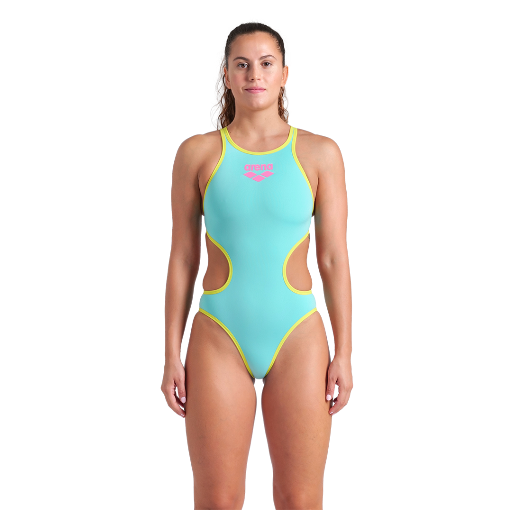 Arena W Arena One Biglogo One Piece Badeanzug Damen Blau, Grösse: D 40