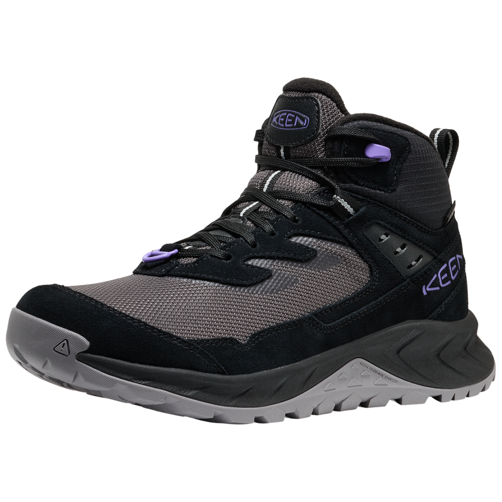 KEEN W Hightrail Mid Polar Winterschuhe Damen, black/aster purple, Grösse: 38