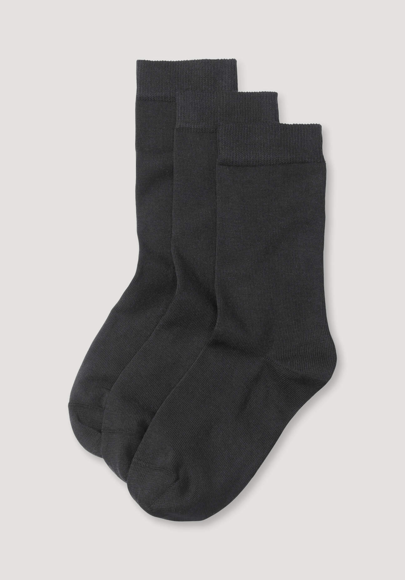 hessnatur Damen Socken aus Bio-Baumwolle - schwarz Grösse38-40