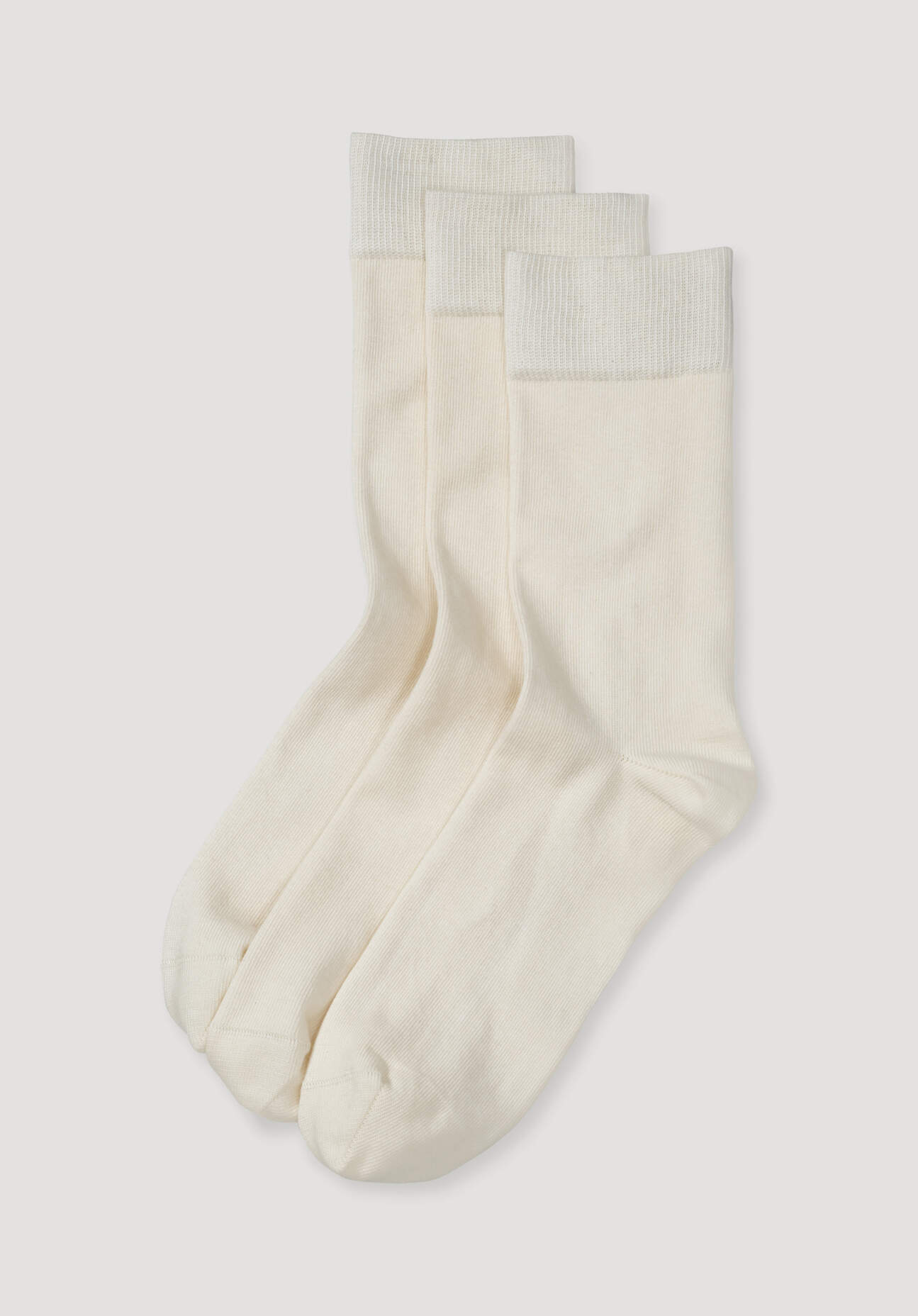 hessnatur Herren Socken aus Bio-Baumwolle - weiß Grösse46-48