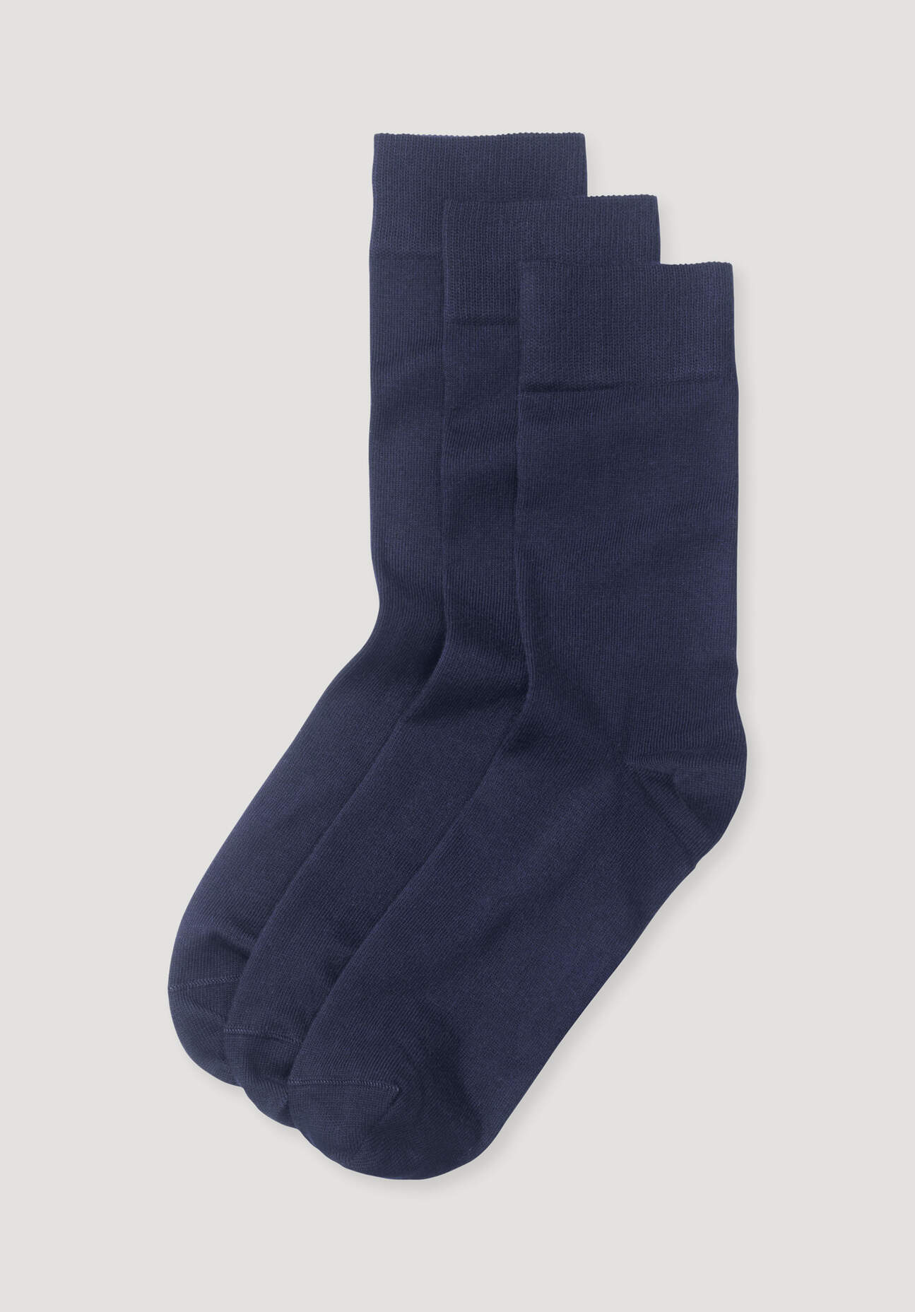 hessnatur Herren Socken aus Bio-Baumwolle - blau Grösse46-48