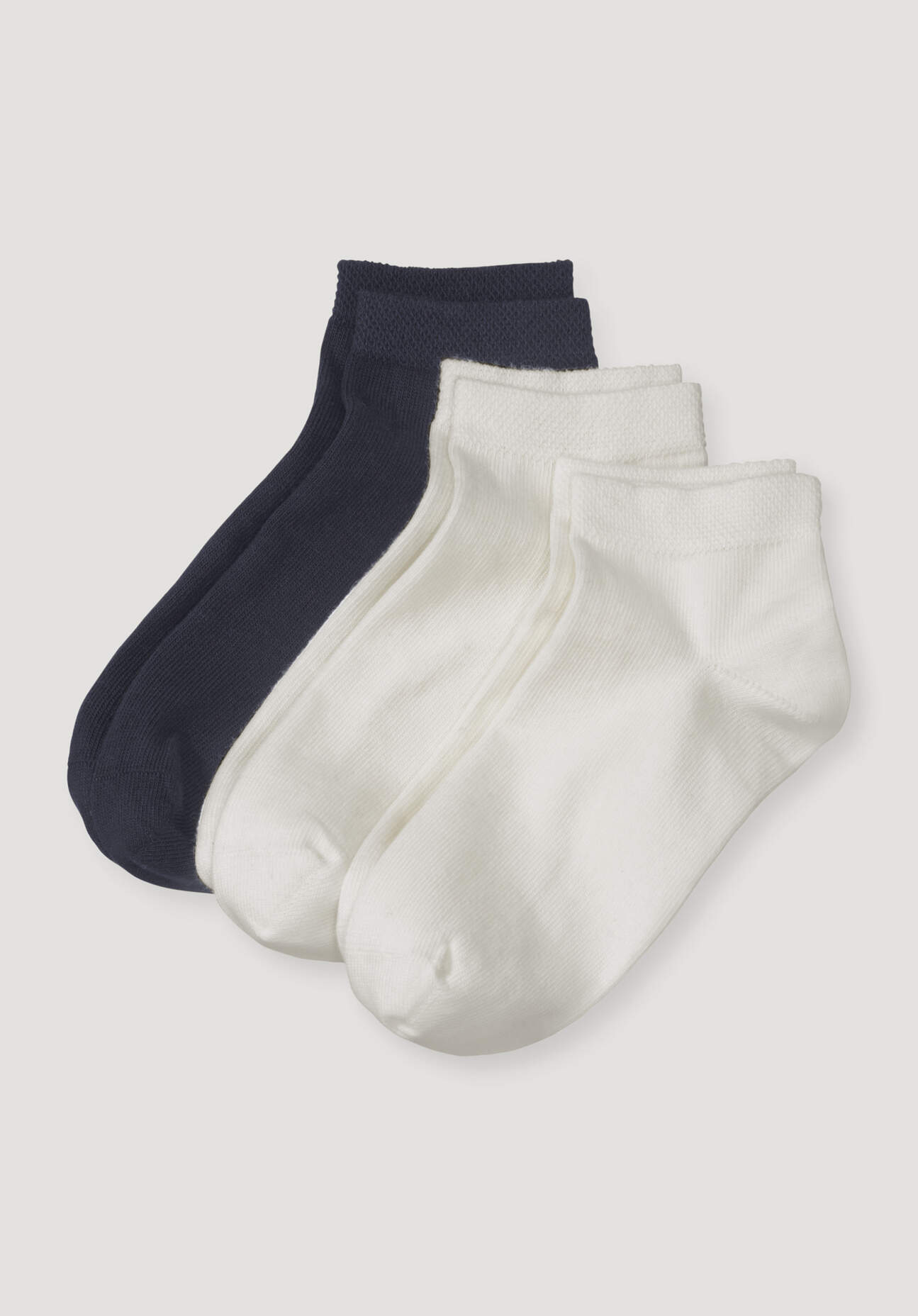 hessnatur Kinder Sneaker Socken aus Bio-Baumwolle - blau Grösse27-30